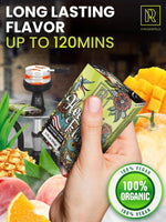 Load image into Gallery viewer, Small Fruit Hookah Flavors Set   3 x 50g non tobacco hookah flavor for your Hookah Bowl (Tropical fruit mix   Peach   Mango) Hookah Bundle Pack of 3   Try these Tobacco Free Shisha