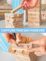 Load image into Gallery viewer, Wedding Guest Book Alternative 75 pcs Wooden Block Guest Book for Sign
