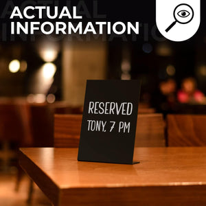 Small Chalkboard Signs with Stand 6x8 in Table Top Chalk Board to Write On with Stand Tabletop Chalkboard Mini Chalkboard Signs with Stand Blackboard Display Tabletop