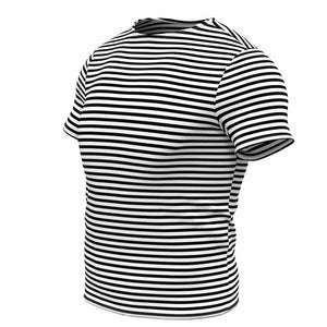 Short Sleeved TShirt Black Striped Paratrooper Top Telnyashka Тельняшка (XL)