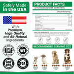 Load image into Gallery viewer, Dog Allergy Relief Chews 240 Treats Dog Itching Skin Relief Treatment Pills Anti Itch Itchy and Paw Licking Hot Spots Omega 3 Fish Oil Dry Skin &amp; Coat Supplement