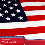 Load image into Gallery viewer, G128 5 Pack: American USA Flag  4x6 Ft  LiteWeave Pro Series Printed 150D Polyester  Country Flag, Indoor/Outdoor, Vibrant Colors, Brass Grommets, Thicker and More Durable Than 100D 75D Polyester