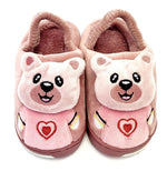 Load image into Gallery viewer, Kids House Shoes Faux Fur Slippers Pink