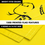 Load image into Gallery viewer, G128 Combo Pack: 6 Ft Tangle Free Spinning Flagpole (White) &amp; No Step on Snek Cute Cartoon Flag 3x5 Ft Printed 150D Polyester, Brass Grommets (Flag Included) Aluminum Flag Pole
