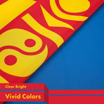 Load image into Gallery viewer, G128 5 Pack: Mongolia Mongolian Flag  3x5 Ft  LiteWeave Pro Series Printed 150D Polyester  Country Flag, Indoor/Outdoor, Vibrant Colors, Brass Grommets, Thicker and More Durable Than 100D 75D Poly