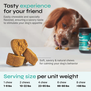Pet Supplies Calming Chews for Dogs Chamomile Extract Soft Chews 180 Chews Beef