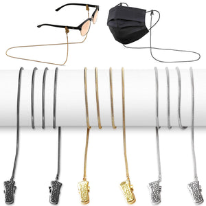 SIGONNA Eyeglass Chains for Women Metal Glasses Chain Eyeglasses String Holder Around Neck Eyeglass Chains Cords Necklace Strap 3 Pcs