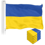 Load image into Gallery viewer, Ukraine Ukrainian Flag 3x5 Ft 5Pack Printed 150D Polyester Kyiv Kiev