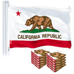Load image into Gallery viewer, California CA State Flag 3x5 Ft 10Pack 150D Printed Polyester By G128
