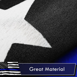 Thin Blue Line Flag 3x5 Ft 2Pack Printed Polyester By G128
