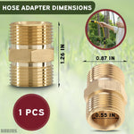 Load image into Gallery viewer, Pressure Washer Hose Connector   M22 14mm Pressure Washer Hose Coupler 4500 PSI Heavy Duty Brass Quick Connect and No Leak Design Easy &amp; Secure Installation for Home &amp; Professional Use