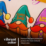 Load image into Gallery viewer, Garden Flag Happy Father's Day Three Gnome Fathers 12x18 Burlap Fabric