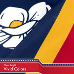Load image into Gallery viewer, G128 Mississippi State Flag 2020 Version  3x5 feet  Printed 150D, Indoor/Outdoor, Vibrant Colors, Brass Grommets, Quality Polyester, Much Thicker More Durable Than 100D 75D Polyester