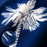 Load image into Gallery viewer, G128 South Carolina SC State Flag  2x3 Ft  StormFlyer Series Embroidered 220GSM Spun Polyester  Embroidered Design, Indoor/Outdoor, Brass Grommets, Heavy Duty, All Weather