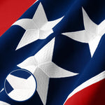Load image into Gallery viewer, G128 Tennessee TN State Flag  2x3 Ft  StormFlyer Series Embroidered 220GSM Spun Polyester  Embroidered Design, Indoor/Outdoor, Brass Grommets, Heavy Duty, All Weather