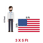 Load image into Gallery viewer, MULTI PACK: American Flag 210D Embroidered Polyester 3x5 Ft   20 PACK
