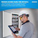 Load image into Gallery viewer, Access Panel for Drywall with Screwdriver Latch 14 x 29 inch Metal Door with a 1.2 mm Thick Frame Wall Hole Cover Access Door Plumbing Access Panel for Drywall Heavy Durable White
