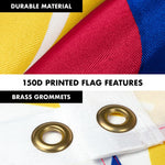 Load image into Gallery viewer, Flag Pole 6FT Silver Tangle Free &amp; Philippines Philippine Flag 3x5 Ft Combo Printed 150D Polyester By G128