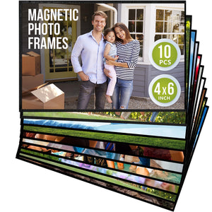 10 pack 4x6 Magnetic Picture Frames for Refrigerator Magnet Picture Frames