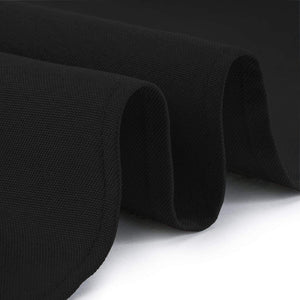 2 Pack Black Tablecloth 90x132 in Table Cover for 6 Ft Rectangle Table Polyester
