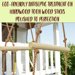 Load image into Gallery viewer, Rickety Bridge Rope Ladder Ninja Slack line Accessories Backyard Obstacle Course Accessories for Ninja Warrior Training Rope Bridge Skip for Kids