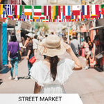 Load image into Gallery viewer, G128 European Union EU Bunting Banner  Flag 8.2 x 5.5 Inch, Full String 27 Feet  Printed 150D Polyester, Decorations For Bar, School, Festival Events Celebration