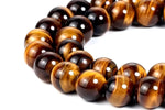 Load image into Gallery viewer, Genuine Tiger Eye Bracelet 10mm Natural Yellow Brown Tiger&#39;s eye Yoga Bracelets
