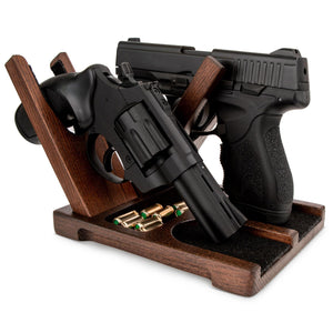Wood Pistol Rack for Gun Safe Gun Storage for Handguns Revolvers Gun Safe