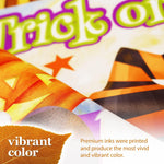Load image into Gallery viewer, G128 Garden Flag Trick or Treat Witch Hat Gnome with Broom  12x18 Inch  Printed Blockout Polyester  Halloween Fall Decoration