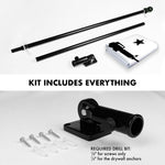Load image into Gallery viewer, Combo Pack: 6 Feet Tangle Free Spinning Flagpole (Black) Come and Take It Rifle Flag 3x5 ft Printed 150D Brass Grommets (Flag Included) Aluminum Flag Pole