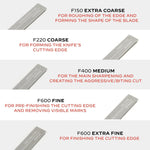 Load image into Gallery viewer, 5 Pieces Rectangular Sharpening Stone Set Diamond Sharpening Stone on Blanks for Knife Blades Diamond Stone Set for Novice and Advanced Users Knife Sharpening Kit Must Have
