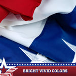 Load image into Gallery viewer, 2 Pack USA Pleated Fan Flag 1.5x3 Ft American USA Bunting Decoration Embroidered

