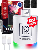 Load image into Gallery viewer, White Hookah Pump with 1300 mAh Rechargeable Battery Electric Hookah Air Pump
