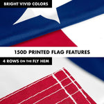 Load image into Gallery viewer, G128 Combo Pack: 6 Feet Tangle Free Spinning Flagpole (Silver) Texas TX State Flag 3x5 ft Printed 150D Brass Grommets (Flag Included) Aluminum Flag Pole