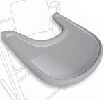 Load image into Gallery viewer, High Chair Tray Glossy Gray Compatible with Stokke Trip Trap Chair Ergonomic Curved Design BPA Free Easy to Assemble