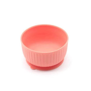 Silicone non slip small pet watering bowl cat food bowl dog feeding bowl kitten feeding bowl (Salmon)