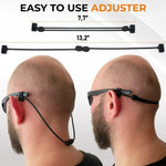 Load image into Gallery viewer, Glasses Strap Sunglass Holder Adjustable Eyeglasses Strap Silicone Sunglasses Strap for Men Women Eye Glasses String Strap Lanyard 2 Cords 13 M (Black)