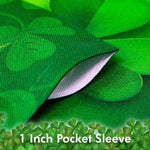 Load image into Gallery viewer, G128  St Patrick's Day Garden Flag, St Patrick's Themed Decorations  Pot of Gold and Hat,   12x18 Inch  Printed 150D Polyester  Rustic Holiday Seasonal Outdoor Flag