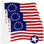 Load image into Gallery viewer, G128 3 Pack: Betsy Ross Flag  6x10 Ft  ToughWeave Series Embroidered 300D Polyester  Historical Flag, Embroidered Design, Indoor/Outdoor, Brass Grommets