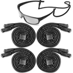 Load image into Gallery viewer, Eyeglasses String Holder Strap Glasses Cords 4 Pcs Black Adjustable 27 inch Long