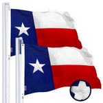 Load image into Gallery viewer, G128 Texas State Flag 2x3 FT 2Pack Embroidered Stars Sewn Stripes Heavy Duty 220GSM Tough Spun Polyester Quality with Brass Grommets