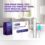 Load image into Gallery viewer, 1 Pack  WELLlife COVID19/Influenza A&amp;B at Home Self Test  FDA Authorized EasytoUse OTC Flu &amp; Covid Home Test, Fast 10Min Results with NonInvasive Nasal Swab