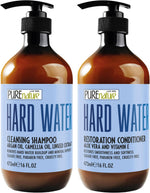 Load image into Gallery viewer, Hard Water Shampoo and Conditioner Set  16 Fl Oz Set of 2 Sulfate Free and Paraben Free Chelating Action Moisturizing Professional Formula for Women and Men Hydrating Swim Safe Formula