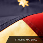 Load image into Gallery viewer, G128 Bennington TeaStained Flag  1x1.5 Ft  Embroidered 420D Polyester  Embroidered Stars, Sewn Stripes, Brass Grommets, Indoor/Outdoor, Vibrant Colors, Quality Polyester