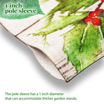 Load image into Gallery viewer, G128 Combo Pack: Garden Flag Stand Black 36 in x 16 in &amp; Garden Flag Everyday Decoration Home Wreath on Rustic Wood 12x18 DoubleSided Blockout Fabric