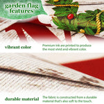 Load image into Gallery viewer, G128 Combo Pack: Garden Flag Stand Black 36 in x 16 in &amp; Garden Flag Everyday Decoration Home Wreath on Rustic Wood 12x18 DoubleSided Blockout Fabric