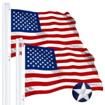 Load image into Gallery viewer, G128 3 PACK: USA American Flag 10x15FT Embroidered Spun Polyester