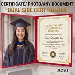 Load image into Gallery viewer, 50 Pack Premium Burgundy Certificate Holders 8.5 x 11 inch Heavyweight 300gsm Cardstock Diploma Holder &amp; Certificate Folder Award Certificate Folders for Graduation with Gold Foil Diploma Cover