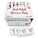 Load image into Gallery viewer, Nail Polish Remover Pads Pack of 100 Nail Polish Remover Wipes 2 ply Non Acetone