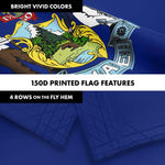 Load image into Gallery viewer, G128 Combo Pack: 6 Ft Tangle Free Aluminum Spinning Flagpole (Black) &amp; Maine ME State Flag 3x5 Ft, LiteWeave Pro Series Printed 300D Polyester  Pole with Flag Included
